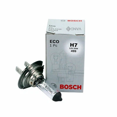 10X Geniune Single Bosch Eco H7 12V 55W 499 Headlight Bulb - Image 1 of 4