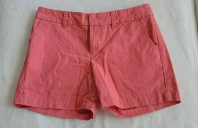 NUEVO SIN ETIQUETAS Tommy Hilfiger Mujer Talla 4 Coral Sólido Naranja 4" Entrepierna Pantalones Cortos Foto 1 de 3