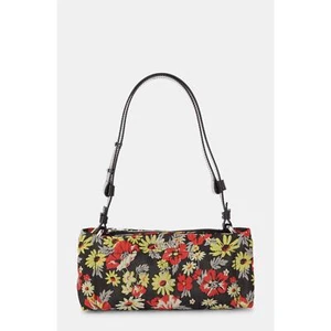 Bolso Baguette Ganni Almohada - Bolso sin asas de hombro floral negro prado - Imagen 1 de 3