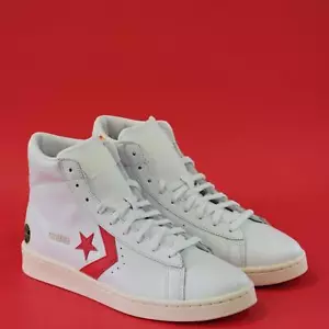 Converse Unisex Chuck Taylor Pro Leather Hi Top Shoe Size 8 White/Orange 171197C - Picture 1 of 6