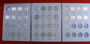 1948-1964 Washington Quarters Harris complete Folder 40 coins 90% Silver WQ76 - Picture 1 of 8