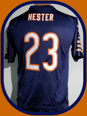 CHICAGO BEARS DEVIN HESTER REEBOK YOUTH LARGE ON FIELD REPLICA JERSEY Cover