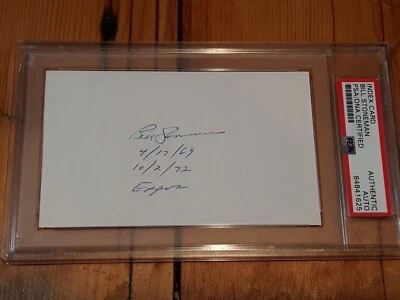 Bill Stoneman Montreal Expos No Hitter Signed Auto PSA DNA Index Card - Image 1 of 4