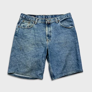 Vintage Nautica Jeans Mens Size 36 Blue USA Medium Wash Denim 90s Short Pants - Picture 1 of 10