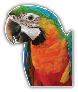 Calcomanía adhesiva triangulada para parachoques de coche con cabeza de loro - ''TALLAS'' - Imagen 1 de 1