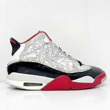 Nike Mens Air Jordan Dub Zero 311046-160 White Basketball Shoes Sneakers Sz 8.5