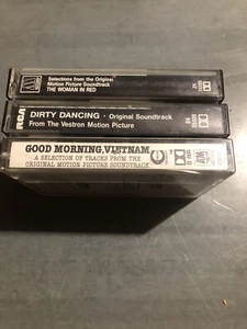 Soundtrack Cassette Tapes X3 Dirty Dancing Women In Red Good Morning Vietnam - Picture 1 of 9