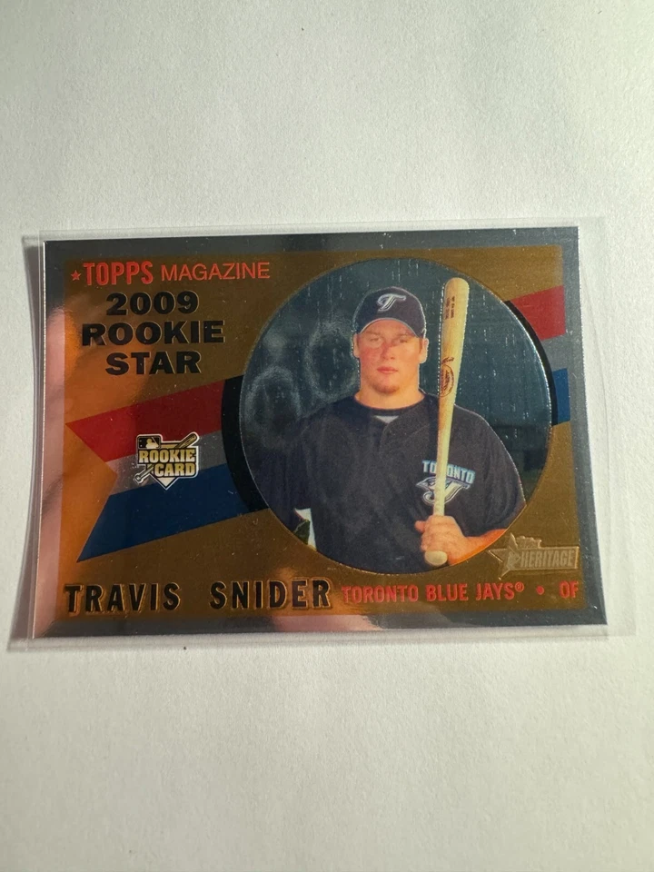 K203,855 - 2009 Topps Heritage Chrome #C82 Travis Snider #/1960 - Image 1 of 1