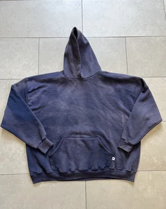 Sudadera con Capucha Russell Athletic De Colección Desteñida por el Sol Azul Marino Envejecida en Blanco XXXL - Imagen 1 de 16