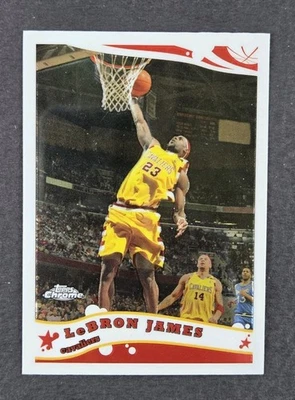 LeBron James 2005-06 Topps Chrome Card #102, Cleveland Cavaliers  - Image 1 of 4