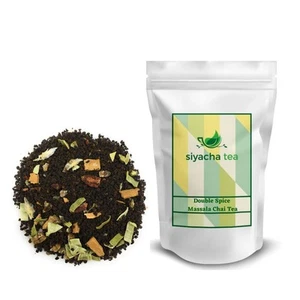 Doble Especia Masala Té Negro Leche India Chai Hoja Saludable Bebida Mezcla Fresca - Imagen 1 de 5