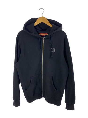 Supreme Felpa con Cappuccio L Cotone BLK