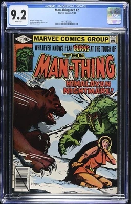 Cubierta Wiacek MAN-THING V2 #2 (Marvel: 1980) CGC 9,2 casi nueva- Foto 1 de 3