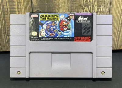 Super Nintendo SNES - Mario’s Time Machine - Image 1 of 4