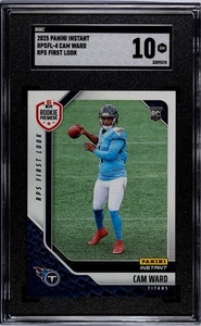 Cam Ward 2025 Panini Instant RPS First Look #4 NFL Rookie Card RC SGC 10 GEM - Picture 1 of 2