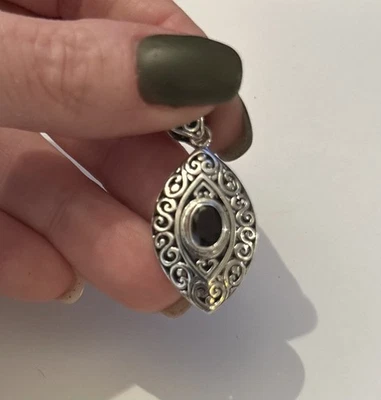 Bali Smoky Quartz 925 Sterling Silver Pendant  - Image 1 of 4