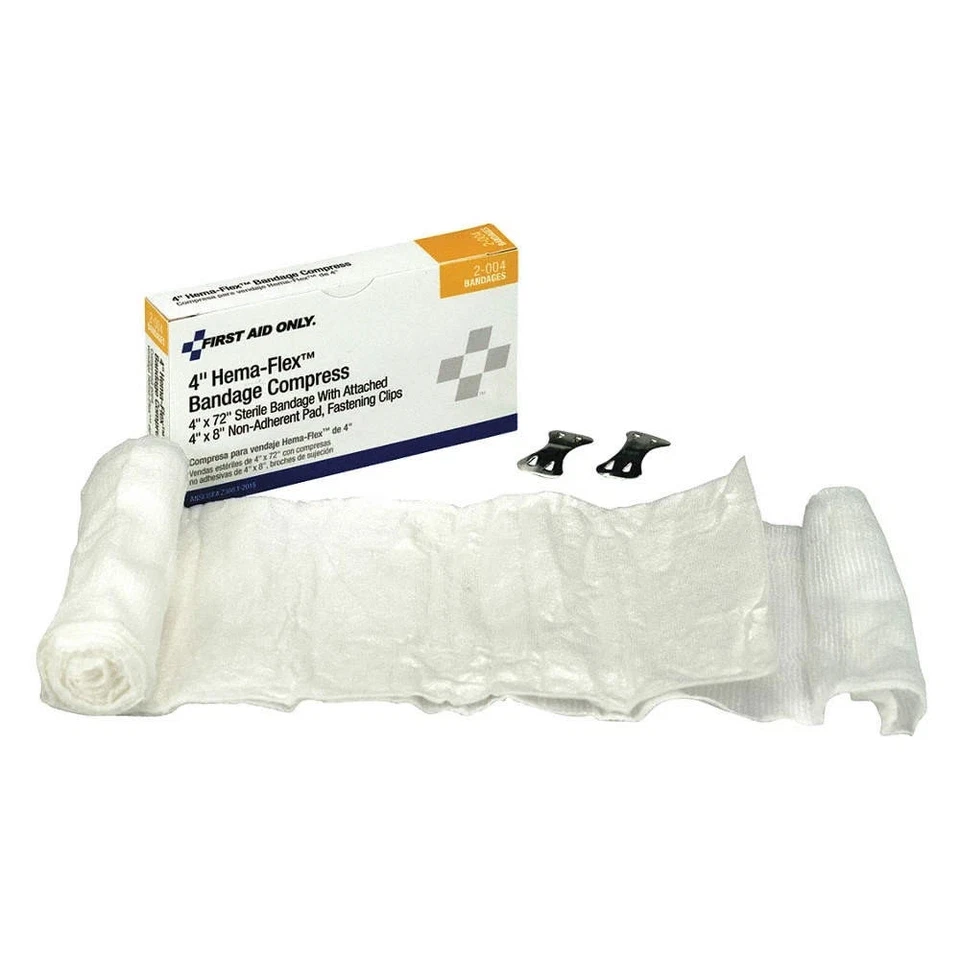 FIRST AID ONLY 2-004 Compress,White,72"L,4"W 39N980 - Image 1 of 1
