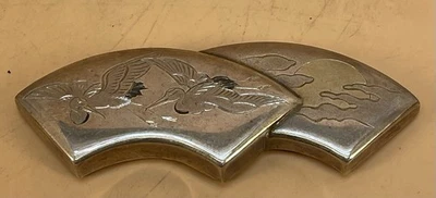 Caja caramelo japonés Taisho plata - grúas Foto 1 de 4