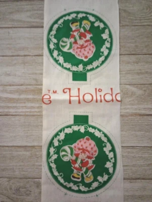 enfeite de bengala doce morango shortcake peça de tecido divertida 5 x 5 polegadas novo - Imagem 1 de 3