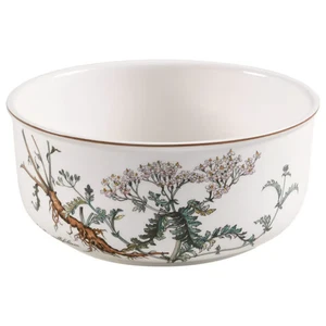 Botanica by Villeroy & Boch  8" Round Vegetable Bowl  Achillea Millefolium - Picture 1 of 5
