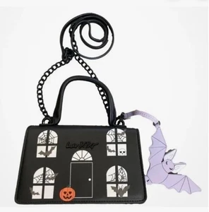 Cartera Bandolera Betsey Johnson Casa Embrujada Murciélago Dije - Imagen 1 de 12