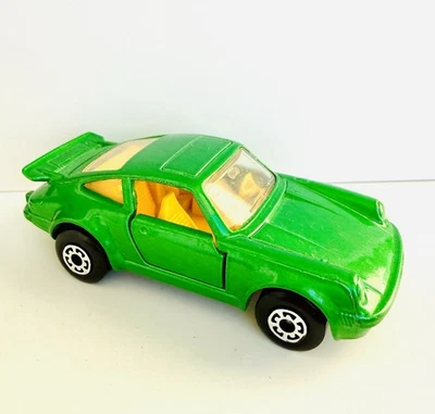Matchbox 75 Porsche Turbo #3 1978 Lesney England Doors Open Green 2.75” Length - Image 1 of 4
