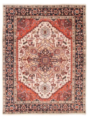 Alfombra tradicional de lana oriental de 8'0" x 10'5" vintage anudada a mano Foto 1 de 4