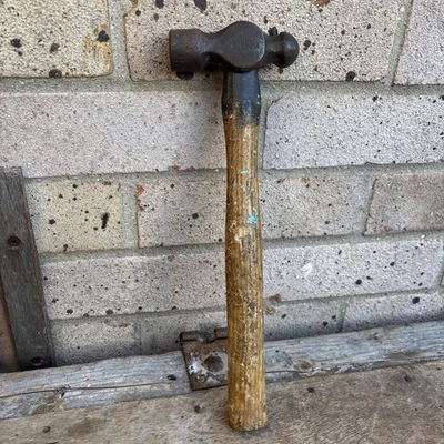 Vintage Whitehouse Atlas Forge Ball Peen Hammer With A Wooden Handle Rare - Image 1 of 4
