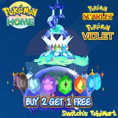 POKÉMON Shiny Terapagos Shiny Pecharunt Gouging Fire Raging Bolt Iron Boulder Iron Crown