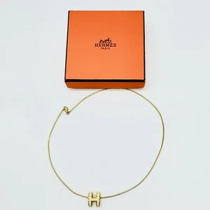 HERMES Pop H Pendant Necklace 16.75” Retail Price $495 - Picture 1 of 12