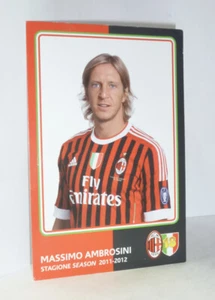 CARTOLINA UFFICIALE A.C. MILAN 2011/2012 MASSIMO AMBROSINI (9,5x14,5cm) POSTCARD - Imagen 1 de 2