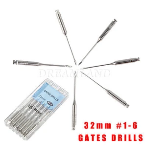 Lima de taladros deslizantes dentales 32 mm #1-6 instrumento de conducto radicular endodóntico - Imagen 1 de 10