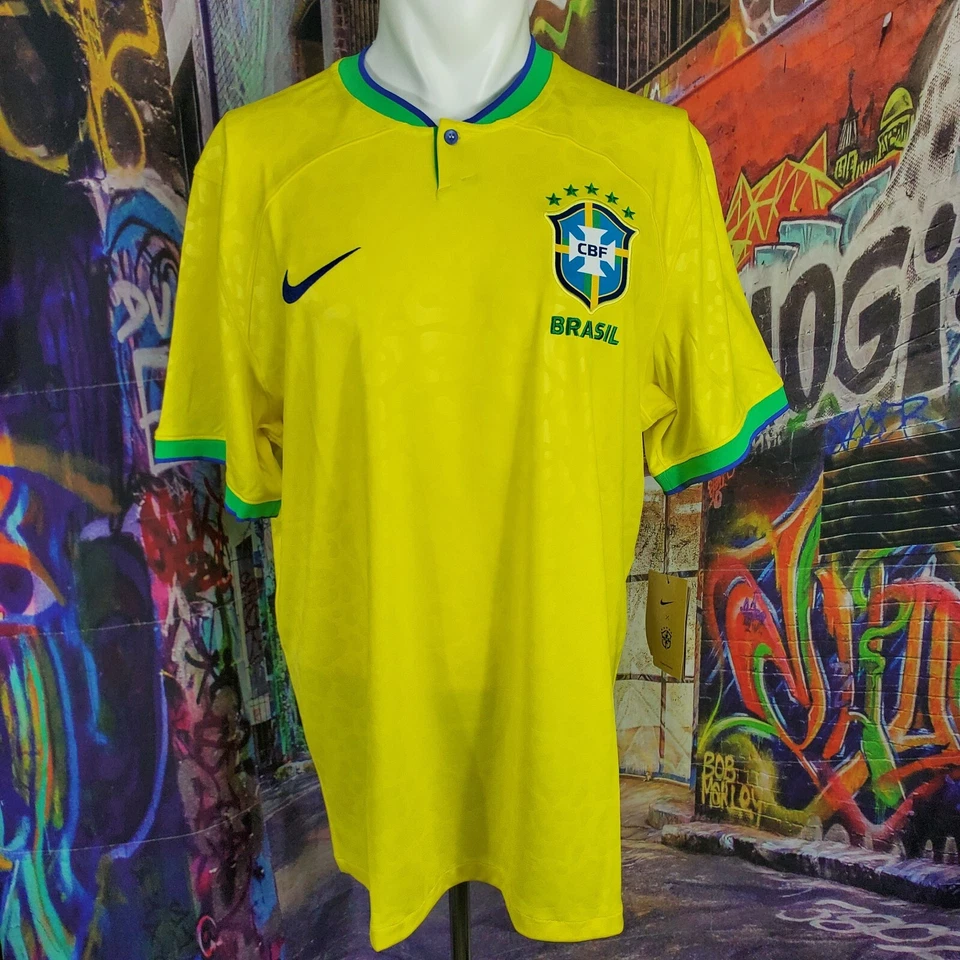 Nike Dri-Fit Brazil 2022/2023 Stadium Home Jersey Yellow DN0680-741