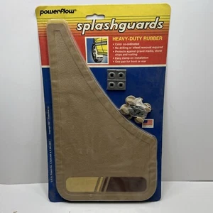 1 Pair - Vintage - Powerflow Splash Guards - Brown - Picture 1 of 11