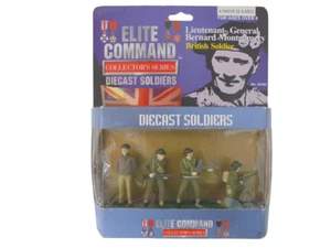 Juego de 4 figuras WW2 Montgomery soldados británicos 1:32 60mm 34162 - Imagen 1 de 3