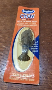 Vintage NOS Snag Proof Original Craw Weedless in #5001 Brown - Picture 1 of 4