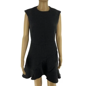 Mango Mng Mujer Negro Tweed sin Mangas Vestido Recto Talla M - Imagen 1 de 9
