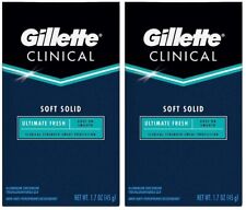 Gillette Clinical Soft Solid Ultimate Fresh Antiperspirant/Deodorant 2 Pack