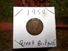 1958 Queen Elizabeth Regina Three Pence Coin Old Collectible British Coins Money