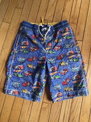 Bermuda de natação GAP Surf Hot Wheels azul tamanho XL 12 nova sem etiquetas - Imagem 1 de 2