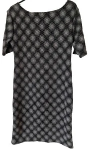 Black/grey Patterned Shift Dress. Size 14. Bnwot. - Picture 1 of 2