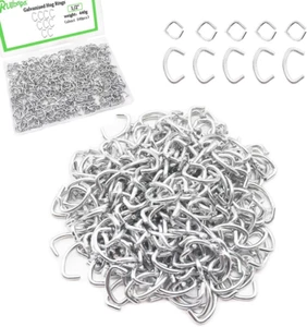 1/2" Galvanized Hog Rings Professional Upholstery Hog Rings Installation Assortm - Picture 1 of 5