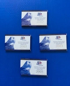 US MINT 50 STATE QUARTERS PROOF SETS – 2002, 2003(2), 2005 - Picture 1 of 4