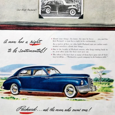 1947 Packard Clipper Deluxe Advertisement Automobilia Sentimental DWJJ22 - Image 1 of 2