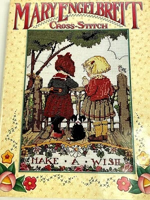 Mary Engelbreit Cross Stitch book MAKE A WISH 1996 Cross Stitch patterns  - Image 1 of 4