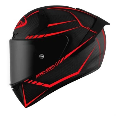Casco de motocicleta supersónico de carbono Suomy SR-GP negro/rojo Foto 1 de 4
