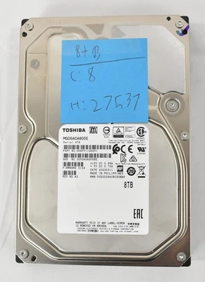Toshiba MG06ACA800E 8TB 3.5" 7.2k SATA 6.0 Gbit/s Hard Drive - Image 1 of 3