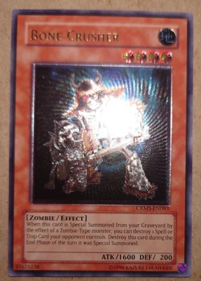 Yu-Gi-Oh! Bone Crusher CRMS-EN083 Ultimate Rare Unlimited Edition - Image 1 of 2