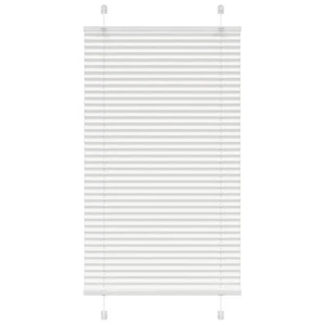 White Pleated Blind 75x150 cm Polyester Fabric, Elegant Design, Easy Install - Picture 1 of 5