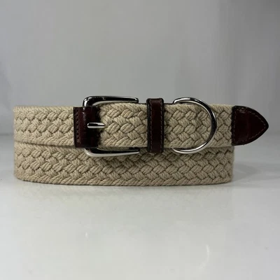 Cinturón trenzado beige HONORS - Hecho en EE. UU. - Para mujer talla 30 Foto 1 de 4